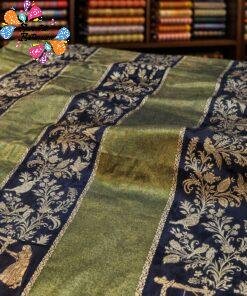 Black with Vintage Gold Weave Premium Banarasi Semi Silk Saree Black with Vintage Gold Weave Premium Banarasi Semi Silk Saree