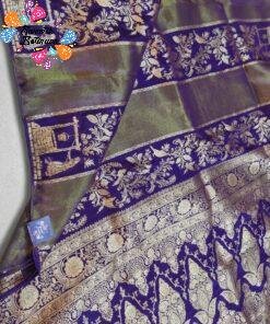 Royal Purple with Vintage Gold Weave Premium Banarasi Semi Silk Saree Royal Purple with Vintage Gold Weave Premium Banarasi Semi Silk Saree