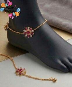 Premium Antique Gold Chain Type Anklet