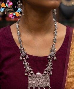 Welcome Swastik Boutiques, Sri Lanka Alternative view of Dancing Girl Designer Oxidised Haram