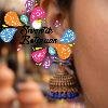 Blue Lotus Designer Oxidised Gold Jhumkha