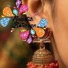 Deep Red Lotus Designer Oxidised Gold Jhumkha Deep Red Lotus Designer Oxidised Gold Jhumkha