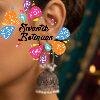 White Pearl And Floral Designer Oxidised Silver Jhumkha