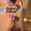 Dark Maroon Lotus Designer Oxidised Gold Jhumkha