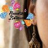 Floral Designer Oxidised Gold Jhumkha