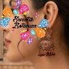 Maroon Lotus Designer Oxidised Gold Jhumkha Maroon Lotus Designer Oxidised Gold Jhumkha