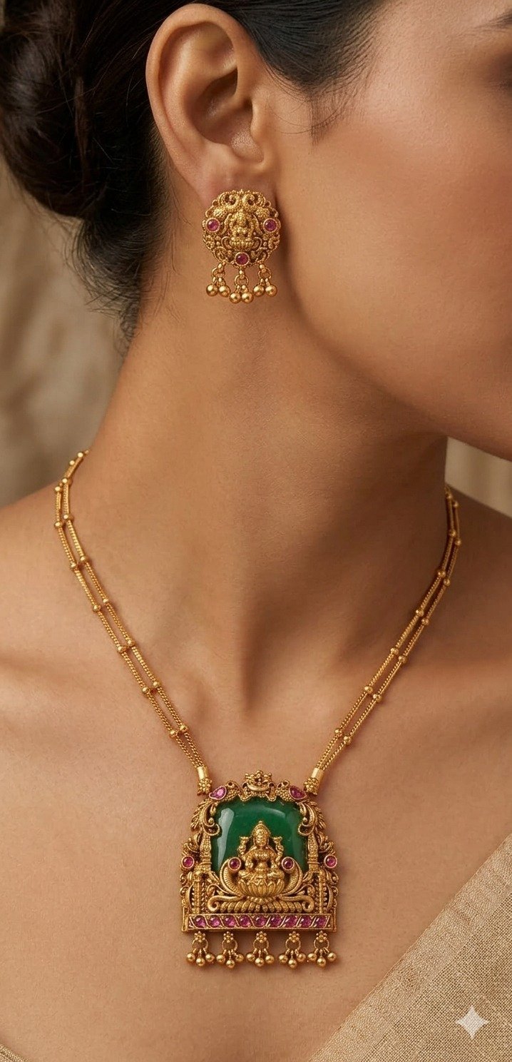 Lakshmi Designer Matte Finished Haram Lakshmi Designer Matte Finished Haram