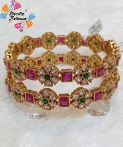 Flower Designer Matte Finished Bangles