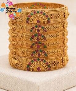 Lakshmi Designer Matte Finished Bangle Set Lakshmi Designer Matte Finished Bangle Set