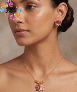Alternative view of Lotus Designer Invisible Necklace