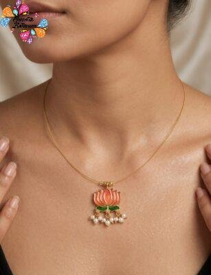 Lotus Designer Invisible Necklace