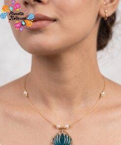 Welcome Swastik Boutiques, Sri Lanka Alternative view of Lotus Designer Invisible Necklace