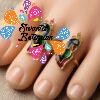 Peacock Designer Premium Matte Finished Toe Rings