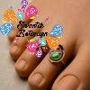 Peacock Designer Premium Matte Finished Toe Rings