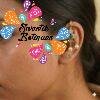 Flower Designer Pink And Green Stone With White Pearl Mixed Bagudi Earrings