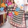 Floral Designer White And Black With Red Mixed Ready Made Shalwar Suit