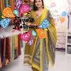 Floral Designer Olive Green And White Ready Made Shalwar Suit Floral Designer Olive Green And White Ready Made Shalwar Suit