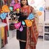 Floral Designer Black And Rust Brown Ready Made Shalwar Suit