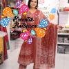 Floral Designer Rust Brown And White Ready Made Shalwar Suit Floral Designer Rust Brown And White Ready Made Shalwar Suit