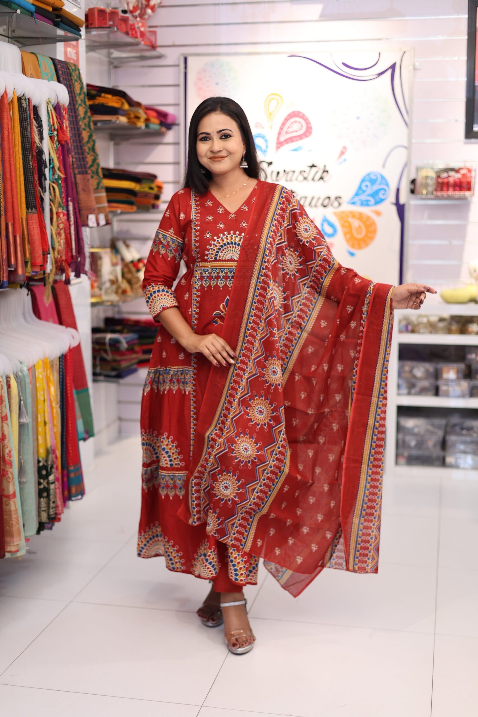 Floral Designer Maroon Ready Made Shalwar Suit Floral Designer Maroon Ready Made Shalwar Suit