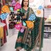 Floral Designer Dark Green Ready Made Shalwar Suit