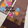 Dusty Mocha Taupe with Deep Chocolate Brown and Antique Gold Zari Border Premium Kanchi Cotton Saree with Rich Pallu Dusty Mocha Taupe with Deep Chocolate Brown and Antique Gold Zari Border Premium Kanchi Cotton Saree with Rich Pallu