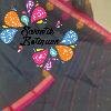Temple Chariot Motifs Designer Jet Black And Deep Magenta Border  Premium Kanchi Cotton Saree with Rich Pallu