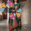 Floral Designer Dark Green Ready Made Shalwar Suit