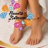 Premium Green And Pink Stone With Peacock Designer Matte Finished Anklet Premium Green And Pink Stone With Peacock Designer Matte Finished Anklet
