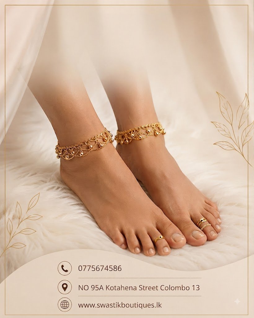 Premium Antique Gold Anklet Premium Antique Gold Anklet