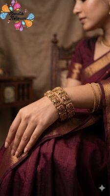 Lakshmi Designer Matte Finished Bangles