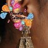 Black Pearl With Kopuram Designer Oxidised Gold Jhumkha