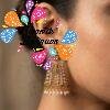 Kopuram Designer Oxidised Gold Jhumkha