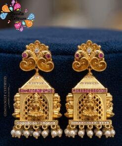 Alternative view of Lakshmi Designer Matte Finished Jhumka