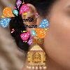 Lakshmi Designer Matte Finished Jhumka Lakshmi Designer Matte Finished Jhumka