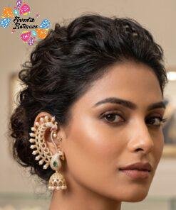 Premium Peacock Designer AD Stone  Jhumkha