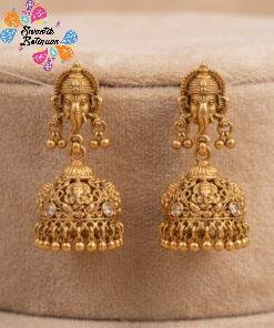 Ganesha Designer Matte Finished Jhumka Ganesha Designer Matte Finished Jhumka