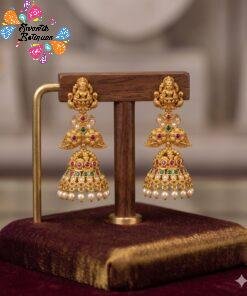 Alternative view of Lakshmi Designer Matte Finished Jhumka