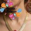 Green Lotus Designer Matte Finished Necklace Green Lotus Designer Matte Finished Necklace