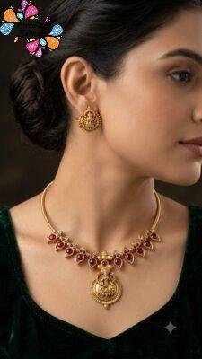 Lakshmi Designer Matte Finished Necklace