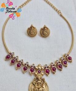 Alternative view of Lakshmi Designer Matte Finished Necklace