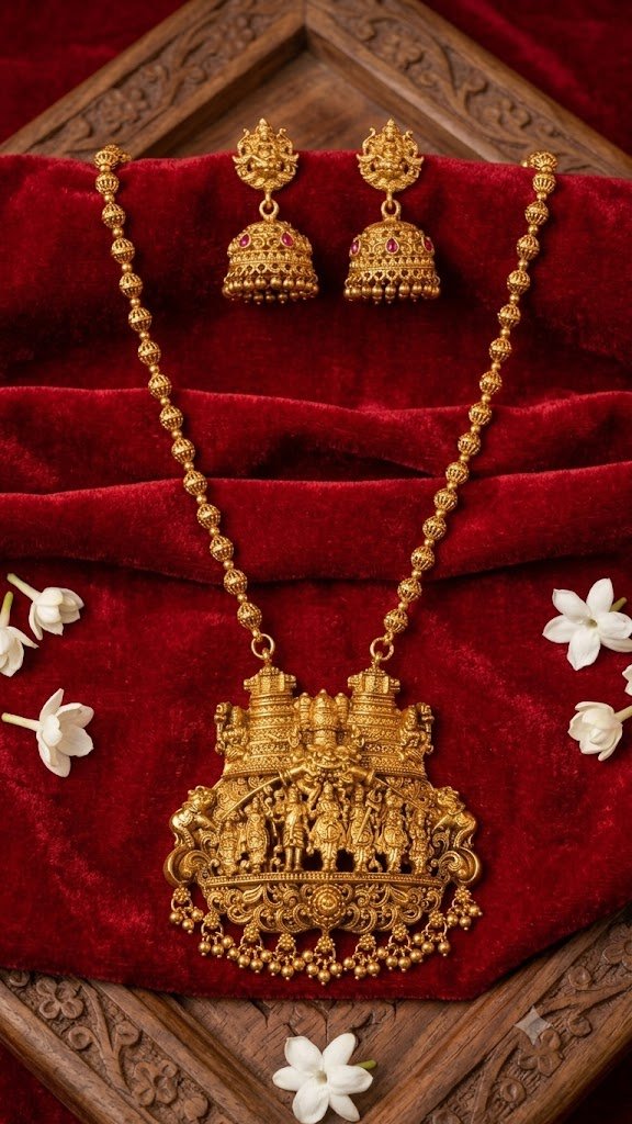 Lakshmi Designer Matte Finished Necklace Lakshmi Designer Matte Finished Necklace