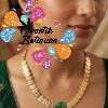 Coin And Green Lotus Designer Matte Finished Necklace