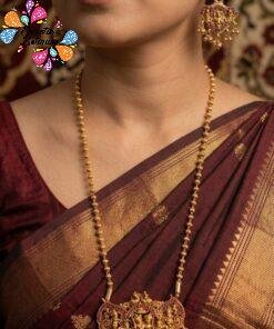 Ratha Krishnan Designer Maroon And Green Mixed Matte Finished Haram