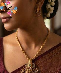 Perumal Face Designer Matte Finished Haram