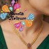 Floral Designer Matte Finished Necklace Floral Designer Matte Finished Necklace