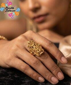 Premium Perumal Designer Matte Finished Ring