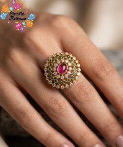 Premium Flower Designer Matte Finished Ring
