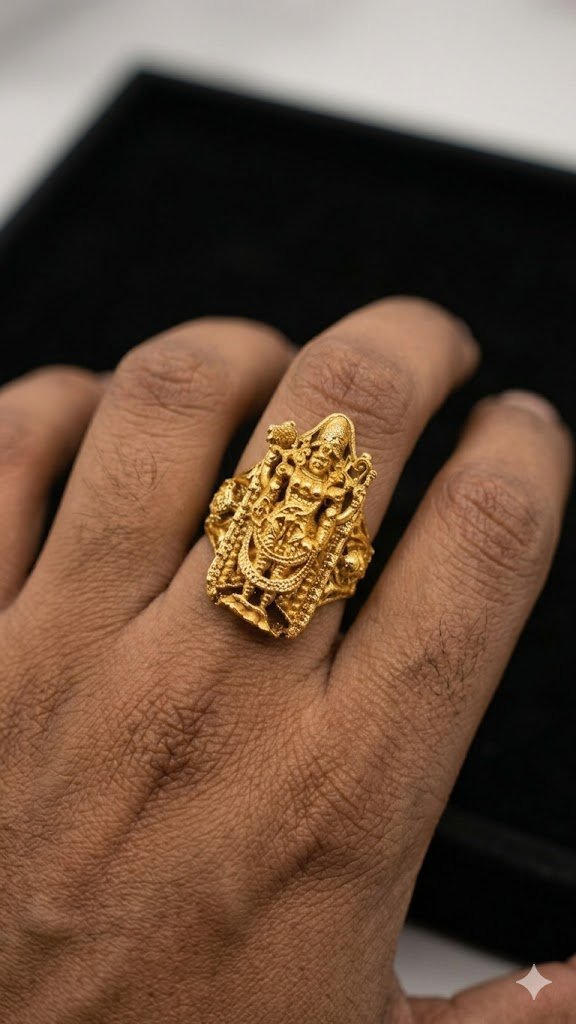 Premium Perumal Designer Matte Finished Ring Premium Perumal Designer Matte Finished Ring - Image 4