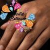 Premium Flower Designer Matte Finished Ring